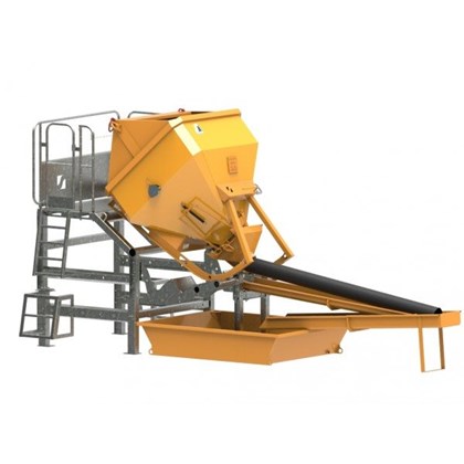 Concrete Skip Washing Platform Image of Concrete Skip Washing Platform - 2