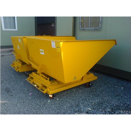 Auto Locking Forklift Tipping Skip Image of Auto Locking Forklift Tipping Skip - 2